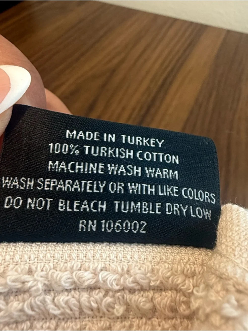 Hotel Balfour 100% Turkish Cotton Washcloths - Set of 4 in Beige